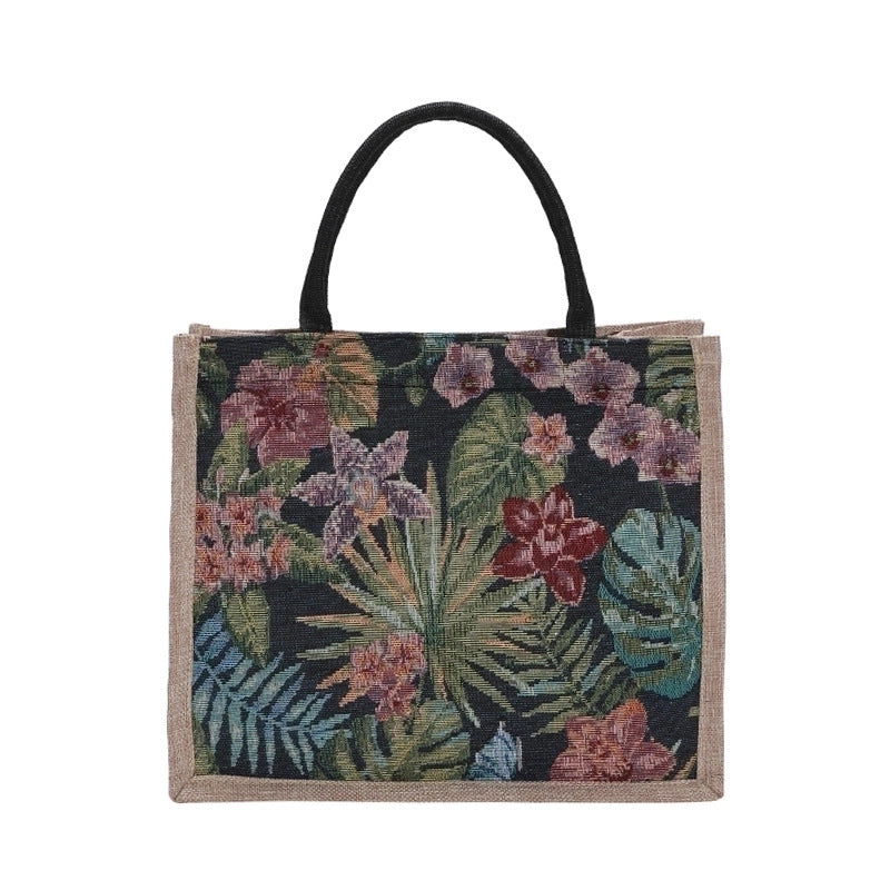 Women's Medium All Seasons Linen Streetwear Handbag Tote Bag