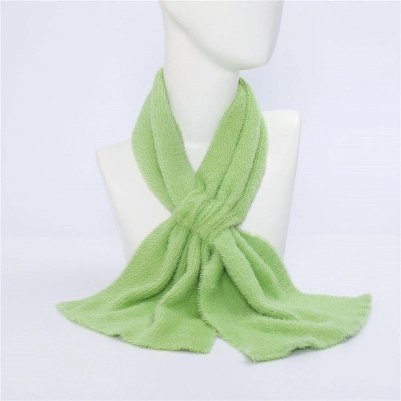 Unisex Sweet Solid Color Scarf