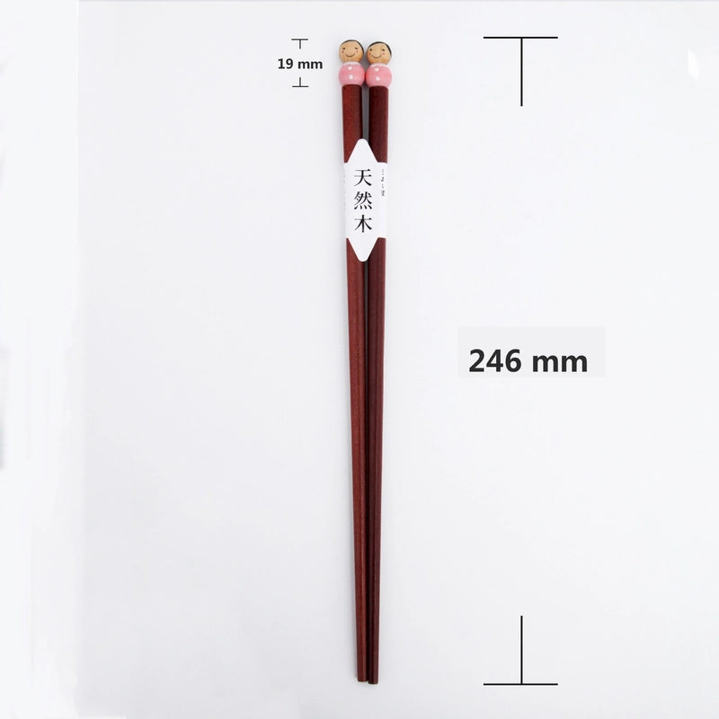 Retro Cartoon Wood Tableware 1 Pair