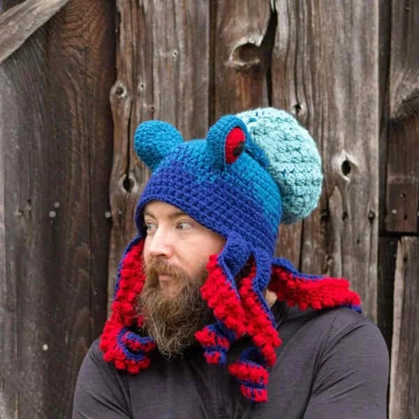 Hand-knitted Octopus Hat🧶