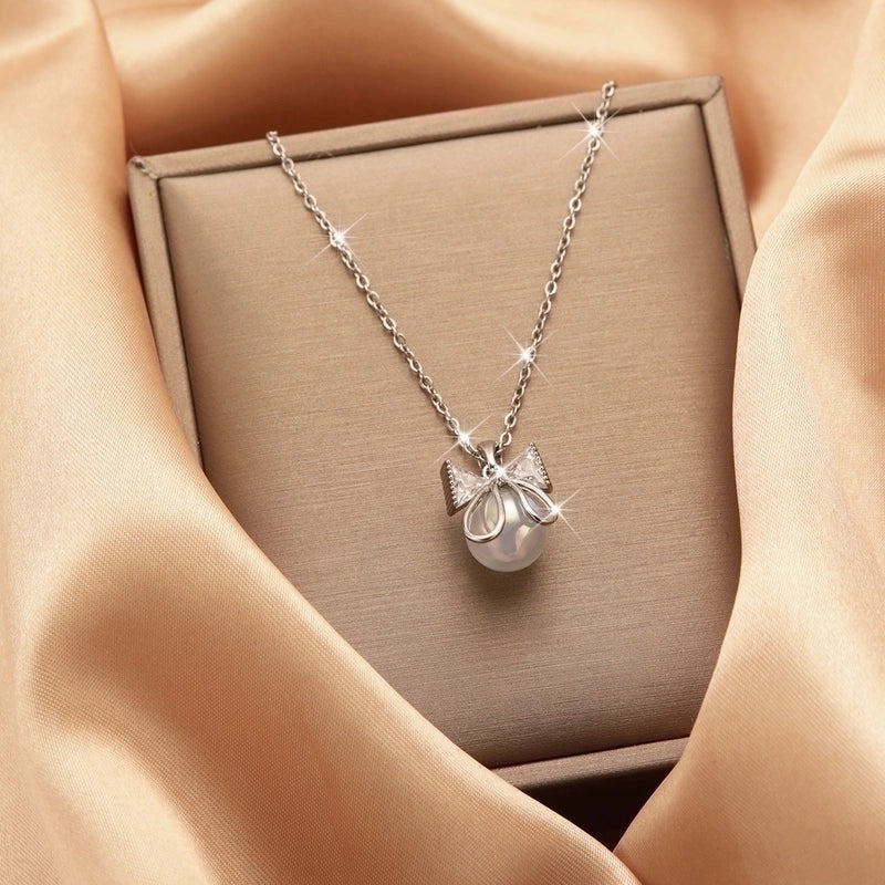Titanium Steel Vintage Style Tassel Plating Doll Constellation Crown Pendant Necklace