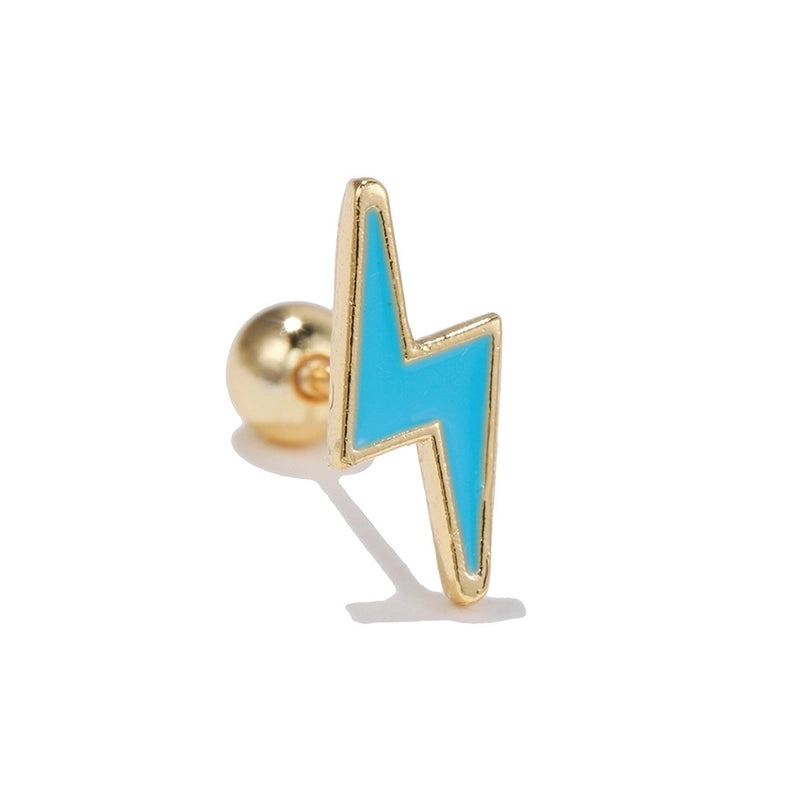 Ear Cartilage Rings & Studs Minimalist Star Brass No Inlaid
