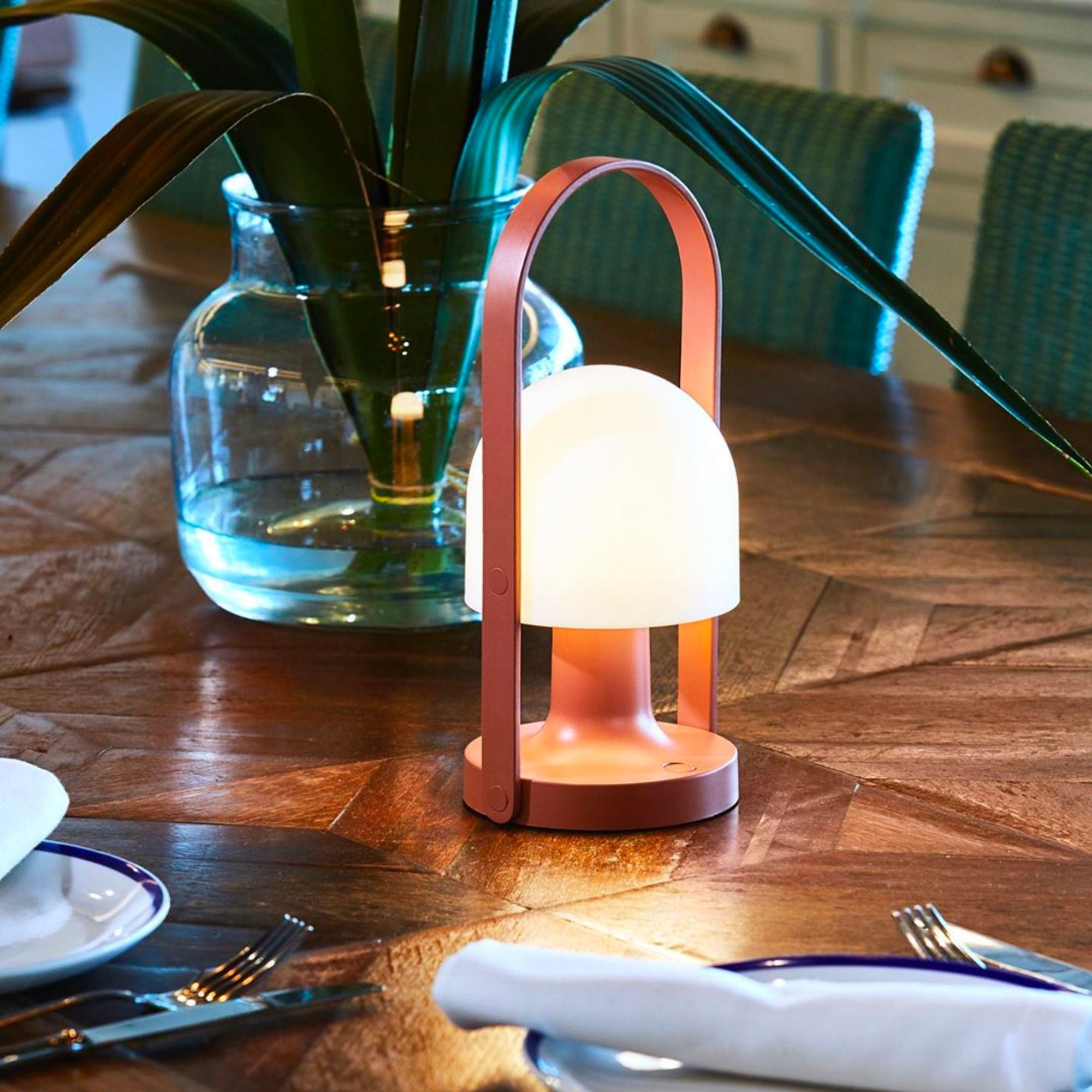 Marset Follow Me Rechargeable Lamp . Terracotta