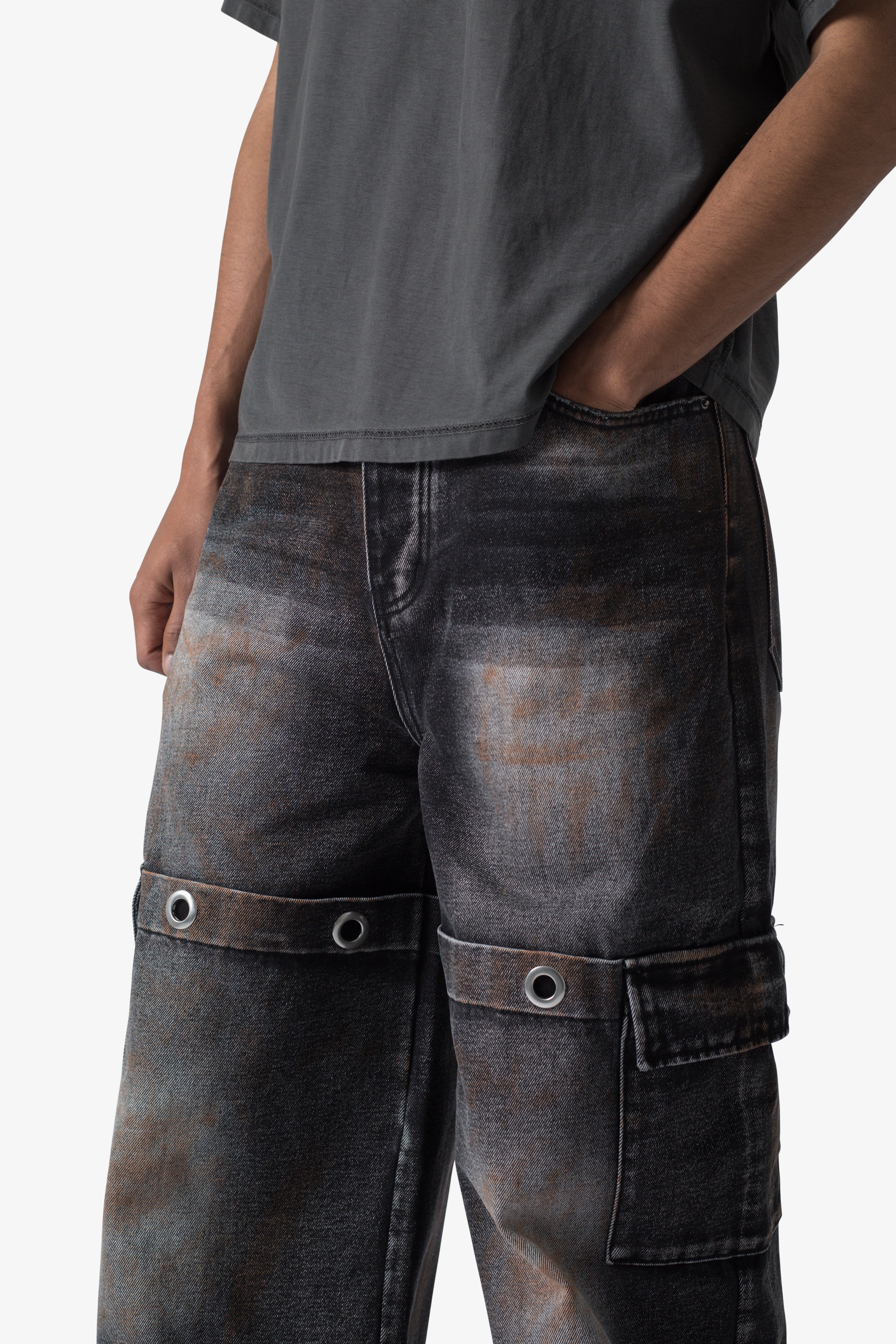 Void Baggy Ring Denim - Washed Black