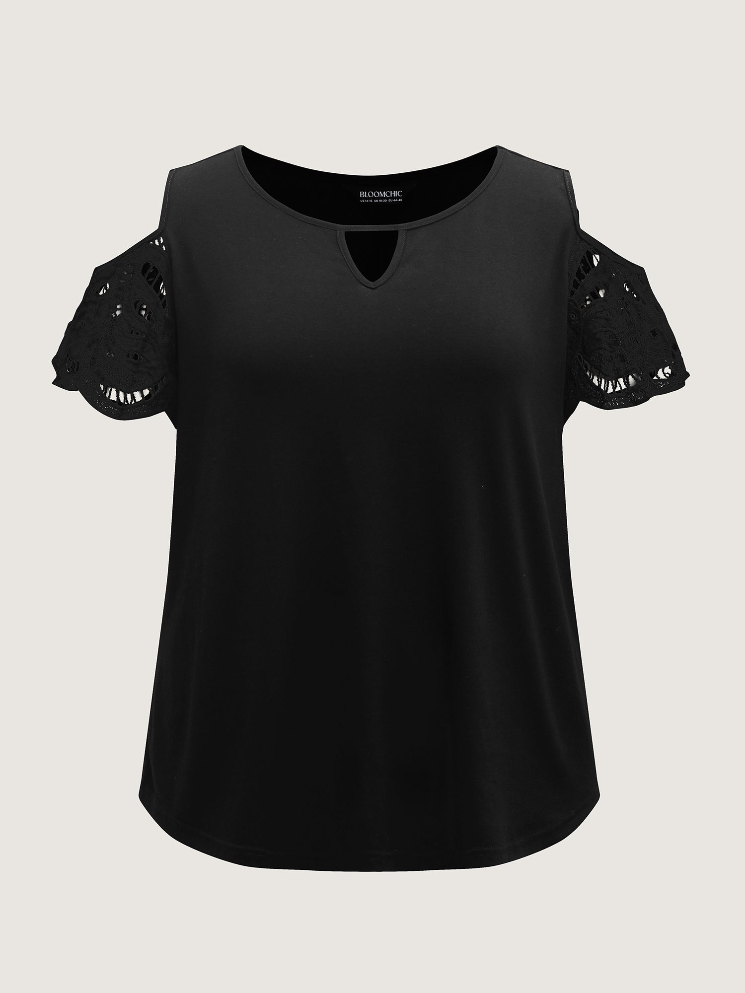 Sleeve Cut-Out Cold-Shoulder T-Shirt