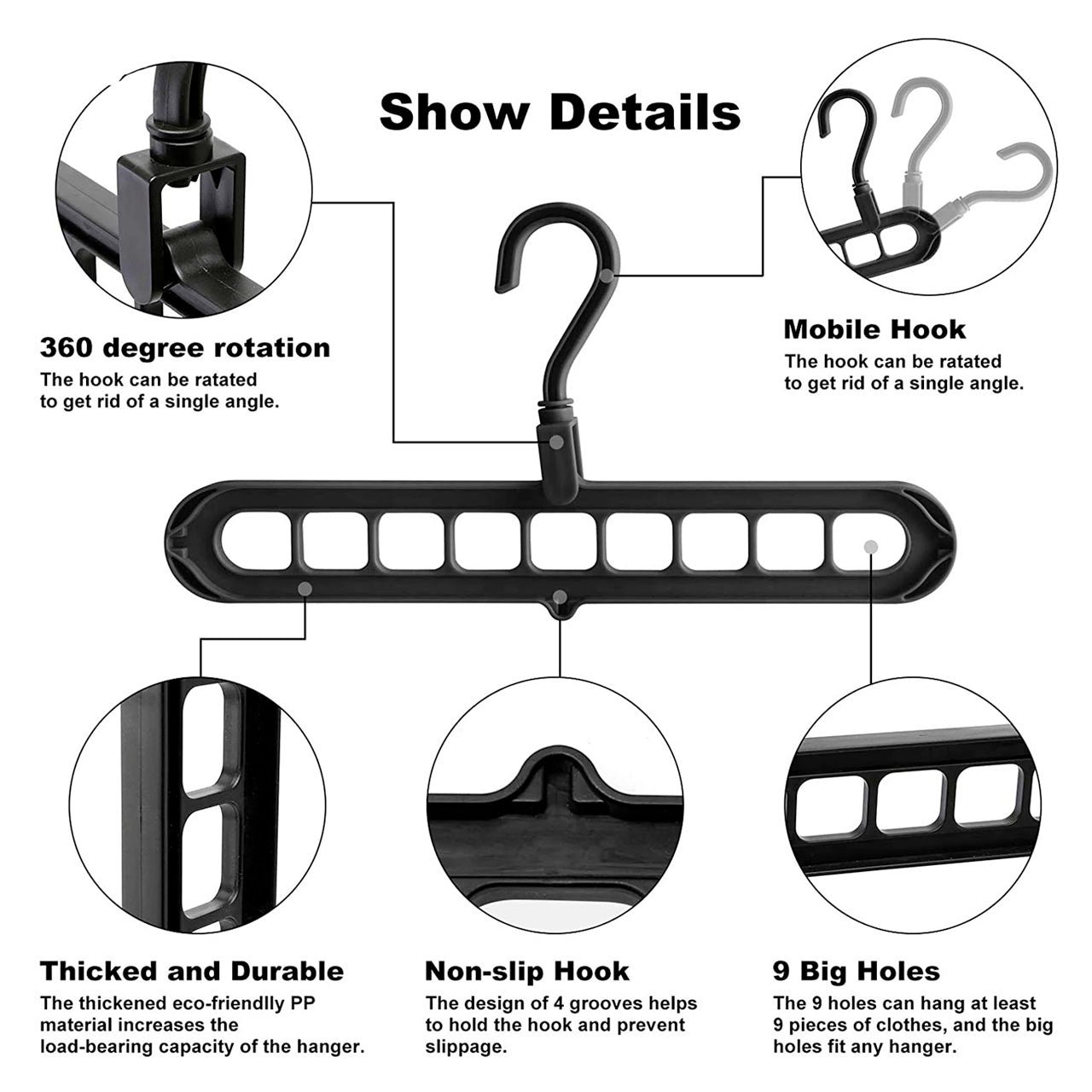 Folding hanger saves space