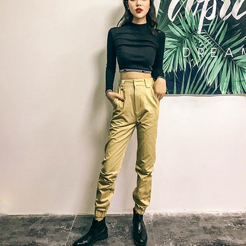 High Waisted Cargo Trousers