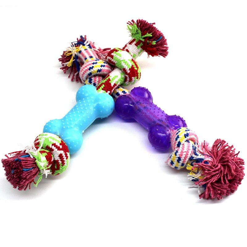 Plastic Short Bone Dog Toy