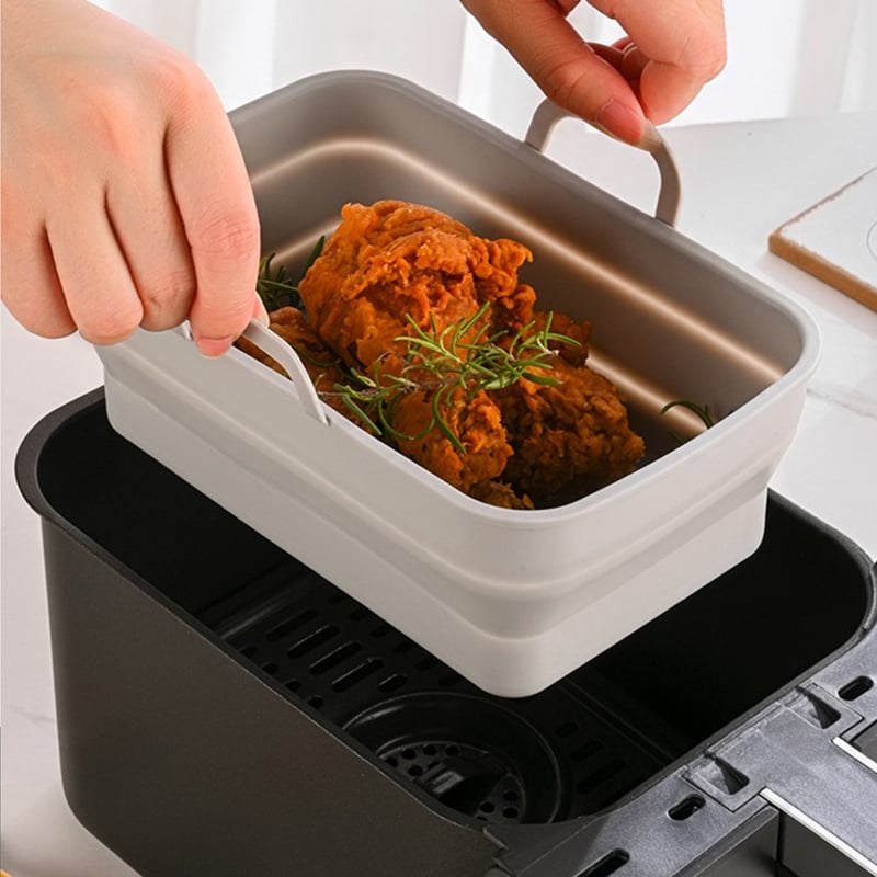 Foldable Air Fryer Silicone Baking Tray