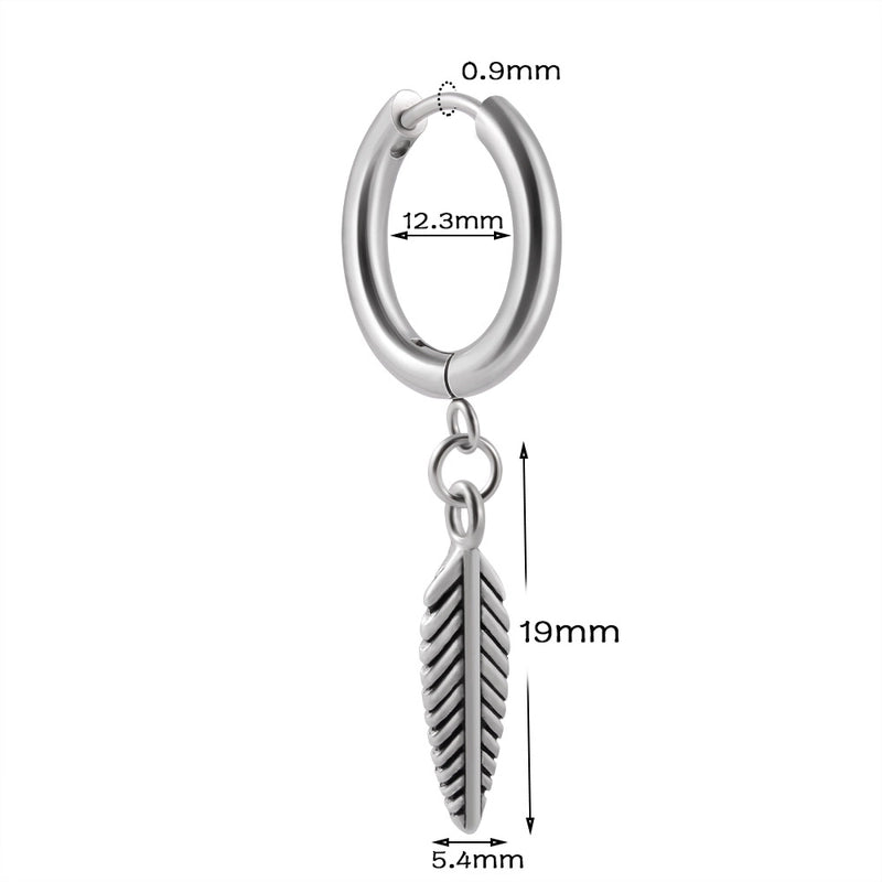 1 Piece Ear Cartilage Rings & Studs Casual Geometric 304 Stainless Steel Plating
