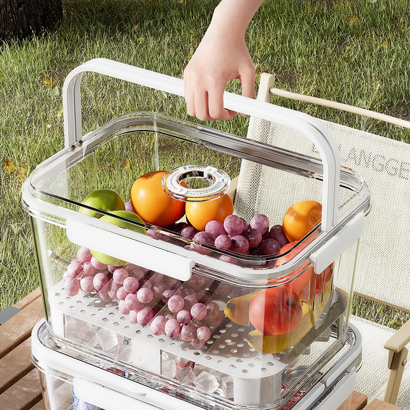 Fruit Bento Box Portable Outdoor Camping Spring Picnic Portable Small Refrigerator With Storage Portable Fresh-keeping Box