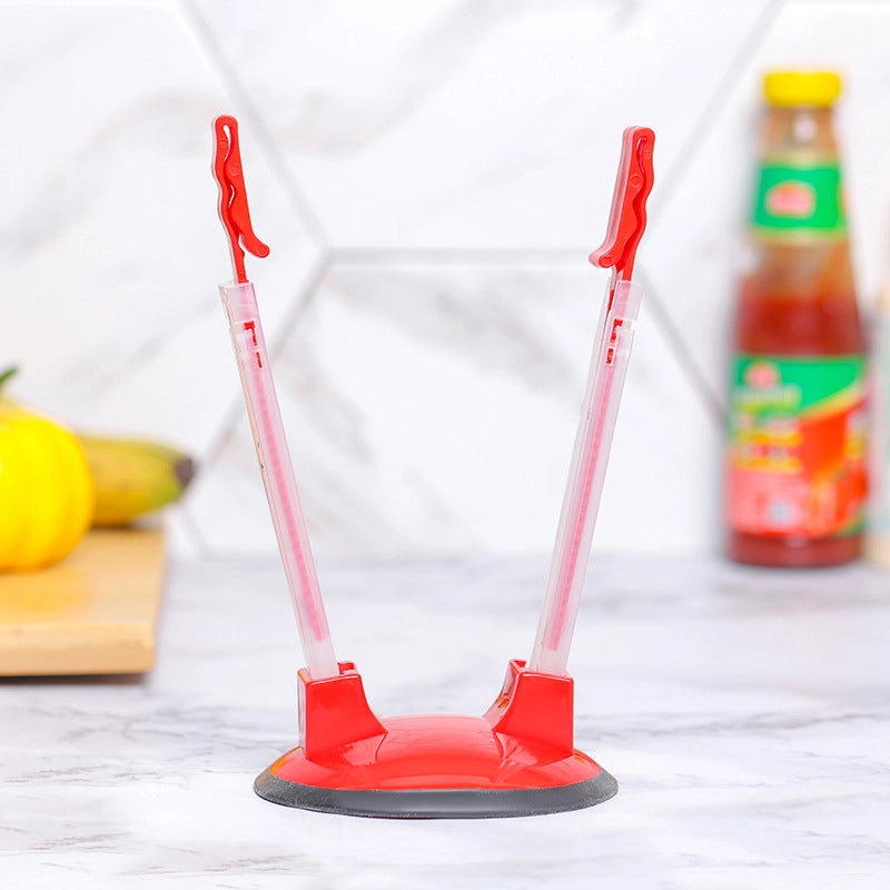 Casual Solid Color Plastic Bag Holder