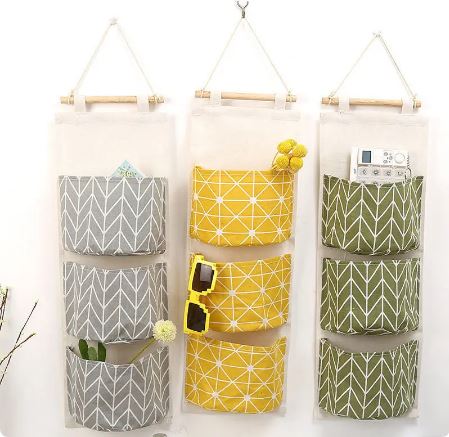 1pc Hanging Pockets Organizer Over The Door. Storage Multi Pocket Bags Hanging Storage Bag