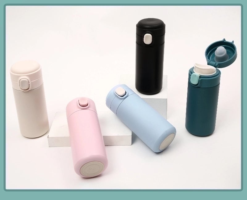 Casual Vacation Solid Color Stainless Steel Water Bottles 1 Piece