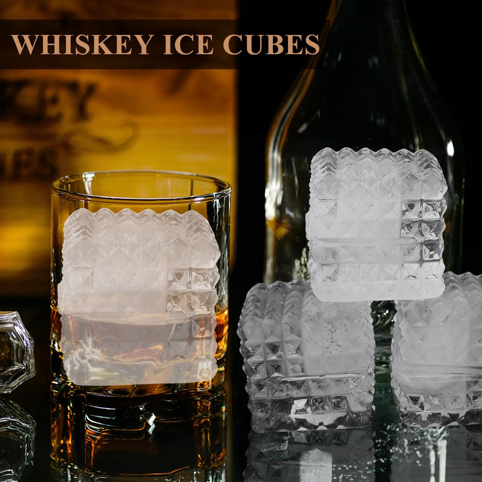 🧊Summer Hot Sale 49 % OFF - Silicone Whiskey Ice Cubes Mold