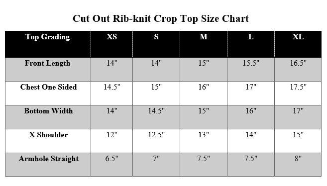 Pack of 2 Cut Out Rib-knit Crop Top