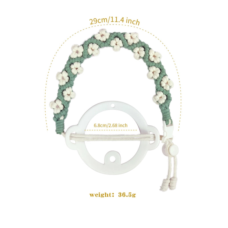 Casual Flower Cotton Rope Water Cup Lanyard 1 Piece