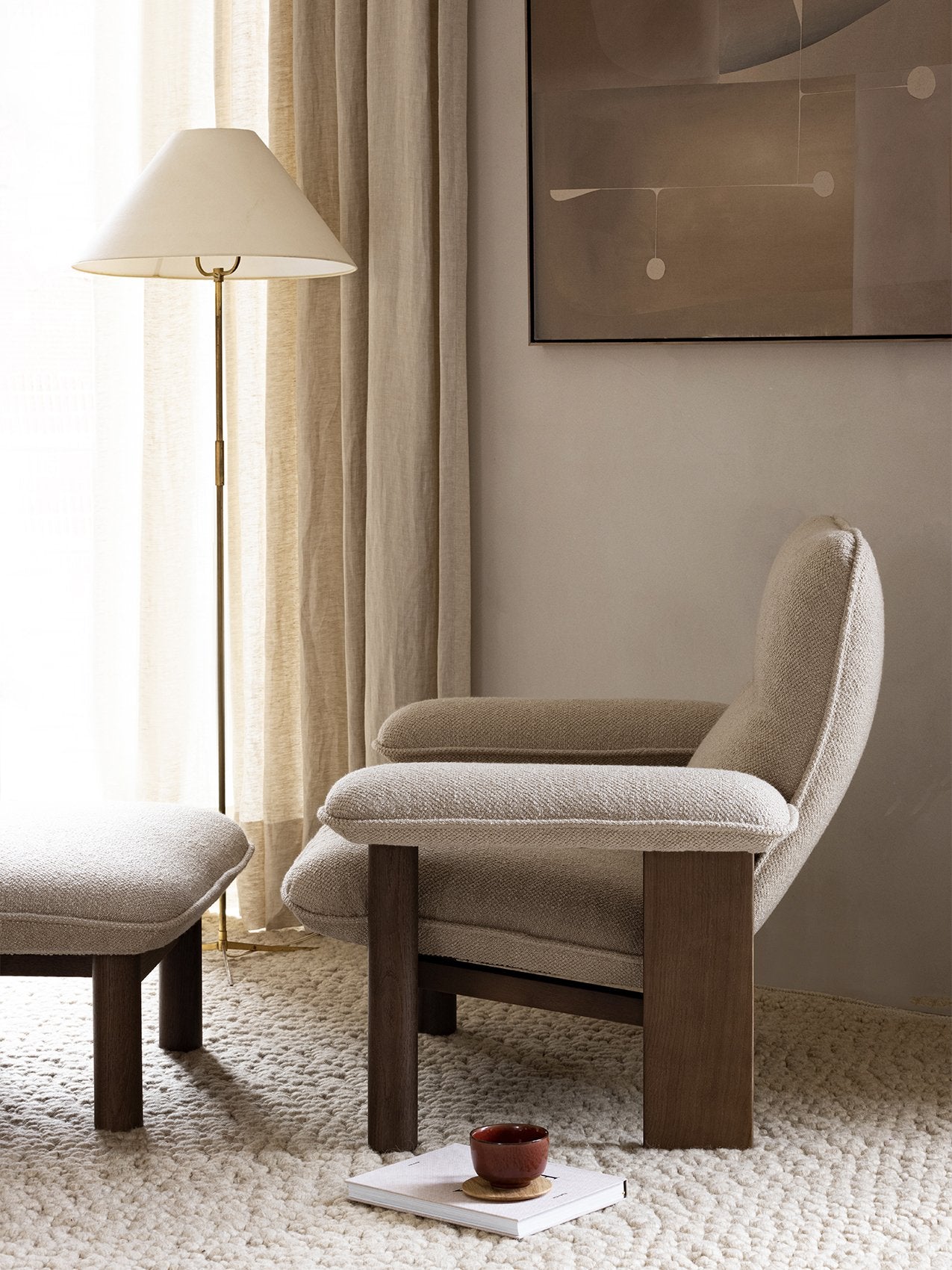 Brasilia Lounge Chair. Textile