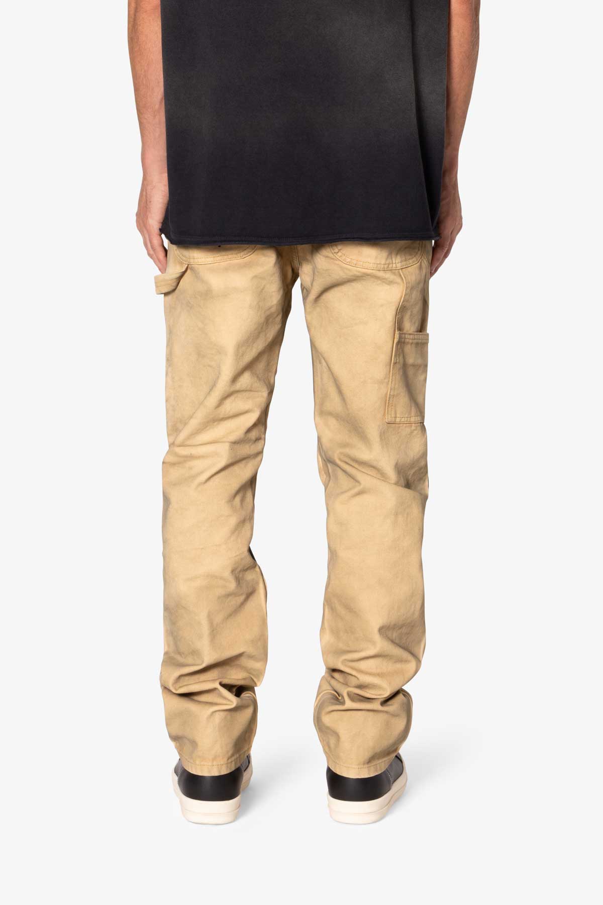 V684 Dirty Double Knee Denim - Tan