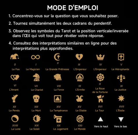 👁️‍🗨️🔥ULTIMO GIORNO 50% DI SCONTO👁️‍🗨️Ciondolo Tarot Vision fatto a mano: connettiti alla saggezza cosmica in qualsiasi momento (✨Include manuale di istruzioni)