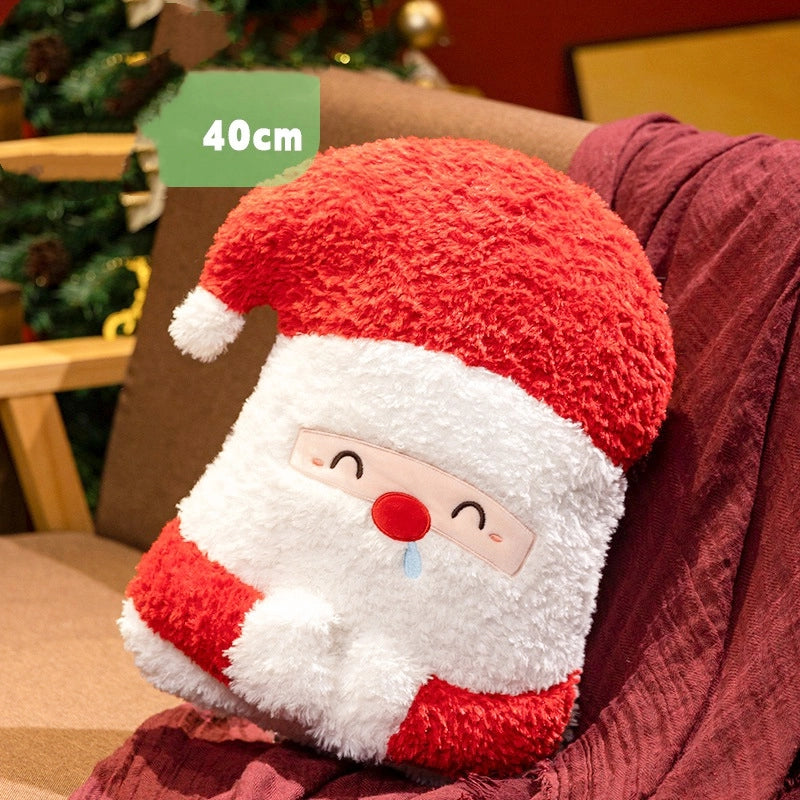 Santa Claus Doll Plush Toy Snowman Elk Tree Pillow Doll Gingerbread Man Holiday Gift New Product