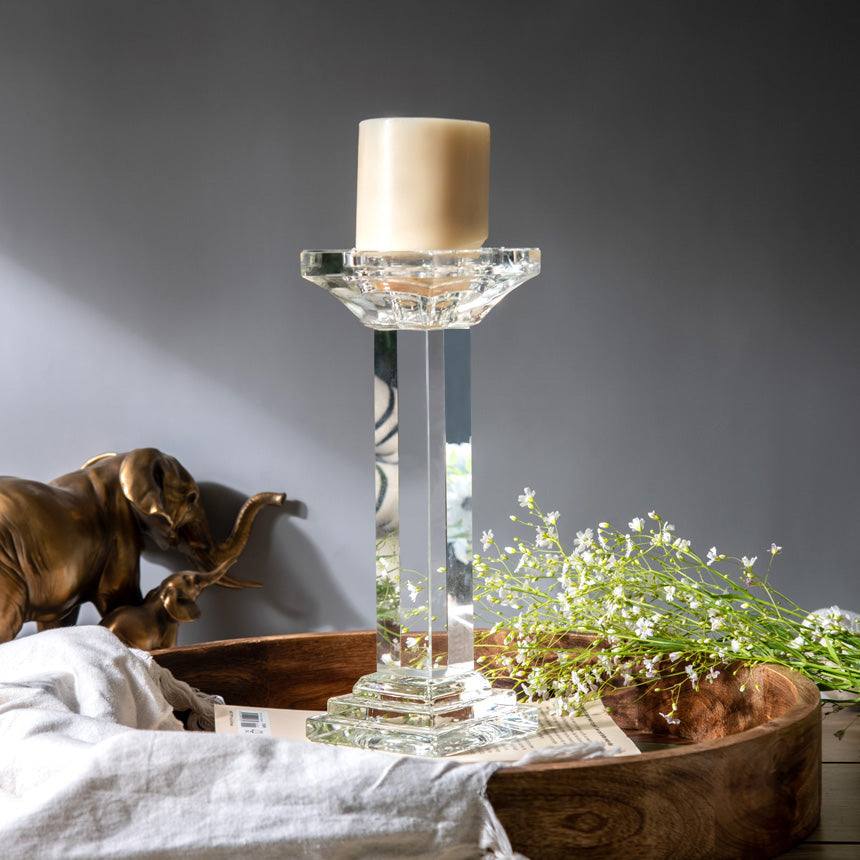 Halo Crystal Candlestand Large