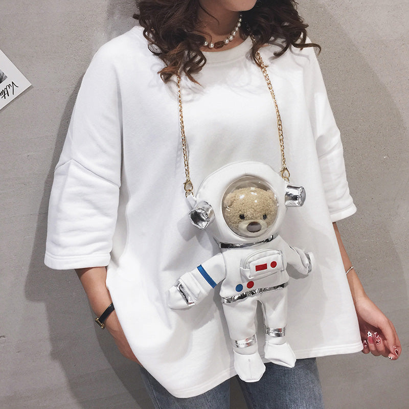 Cute space bear bag KF82256