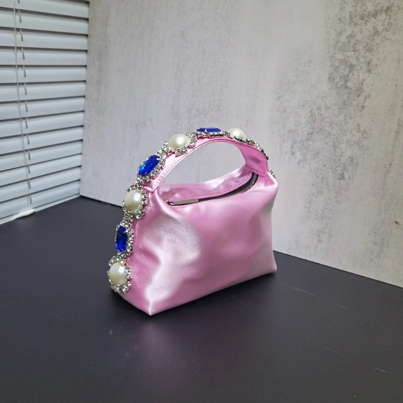 Women's Small Polyester Solid Color Classic Style Square Zipper Handbag