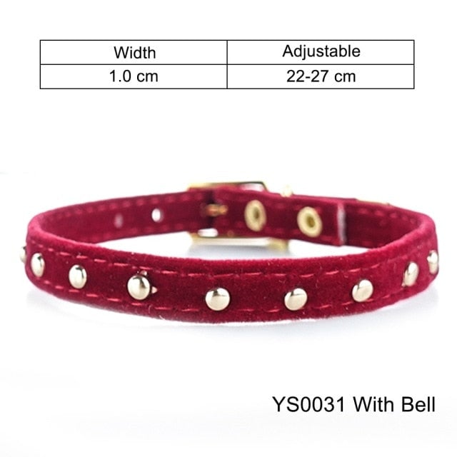 PU Leather Small Cat & Dog Collar