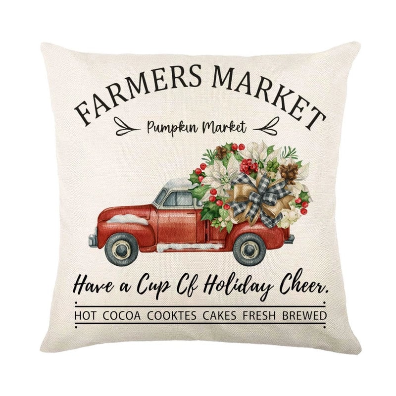 Casual Vacation Letter Linen Pillow Cases