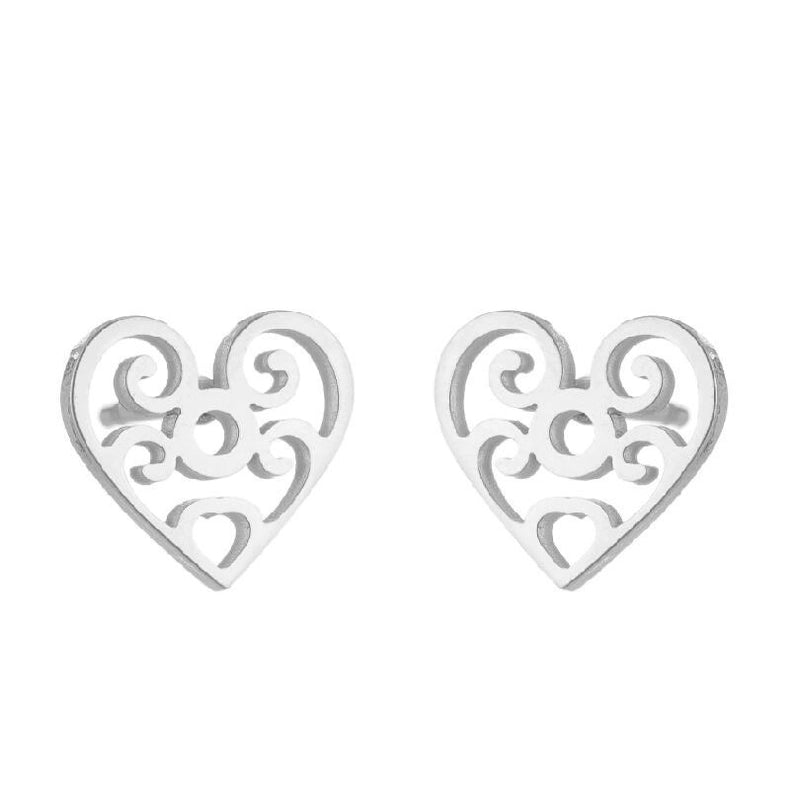 1 Pair Minimalist Sun Plating 304 Stainless Steel 18K Gold Plated Ear Studs