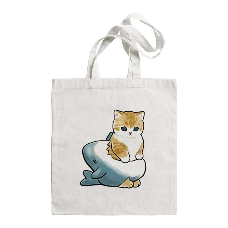 Women's Cute Cat Shark Shopping Bags