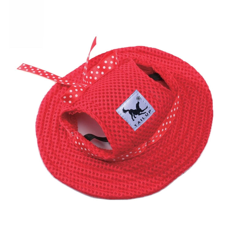 New Pet Products Mesh Breathable Sun Hat Cat And Dog Top Hat Princess Hat