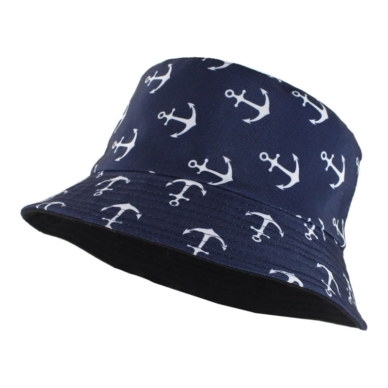 New Double-sided Basin Hat Summer Sun Protection Outdoor Basin Hat Men And Women Personalized Printed Fashion Hat