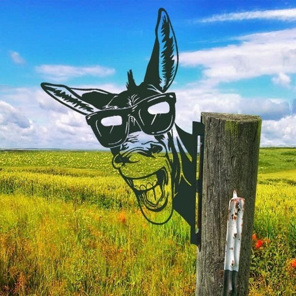 🔥Farm Peeping Animal Metal Art