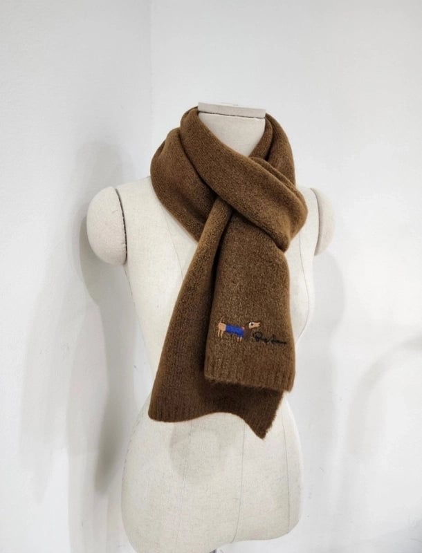 Women's Cute Sweet Classic Style Solid Color Polyester Scarf