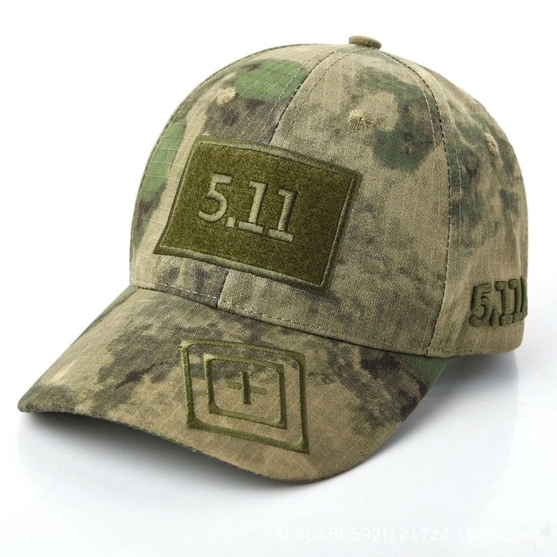 Camouflage Baseball Cap Men's 511 Embroidered Outdoor Sports Summer Sunscreen Hat Women's Military Training Hat