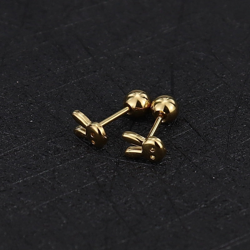 1 Piece Minimalist Commute Geometric Plating Titanium Steel Cartilage Earrings