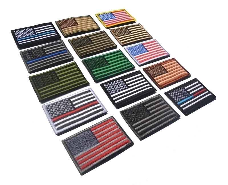 All Seasons Diagonal Cloth Woven Flag Bag Charms