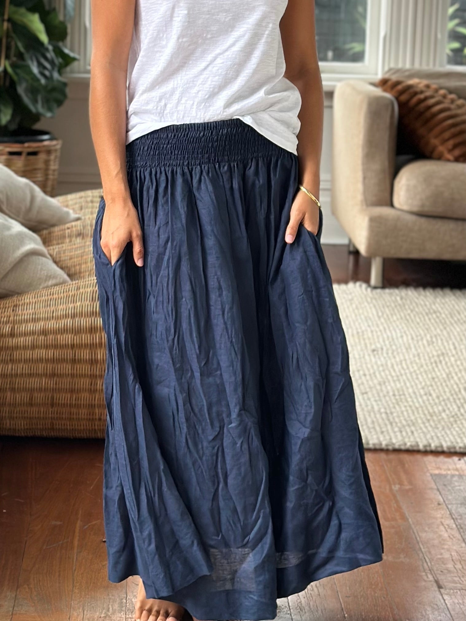 indigo  linen