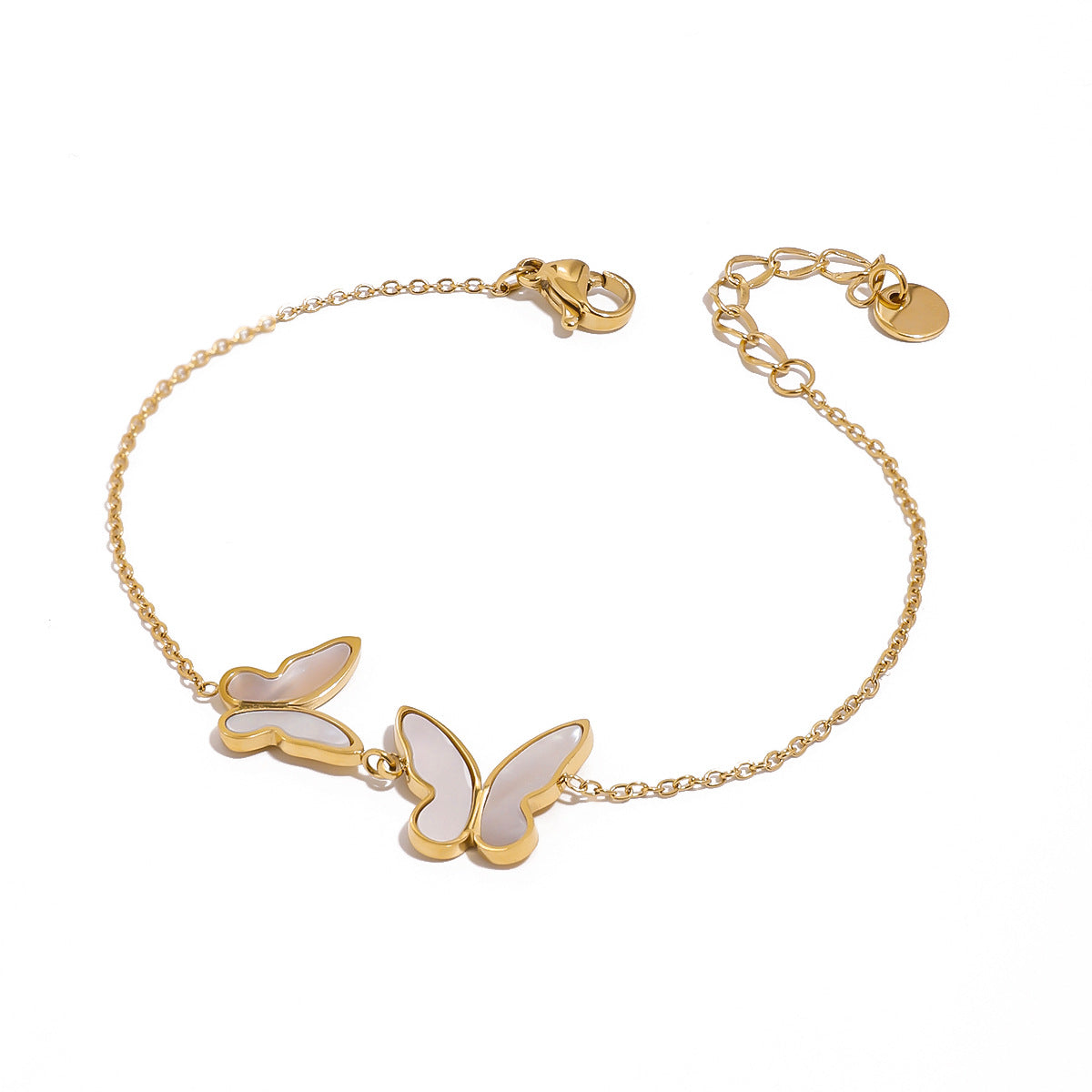 Stainless Steel Shell Butterfly Bracelet Bracelet Female Titanium Steel Bracelet