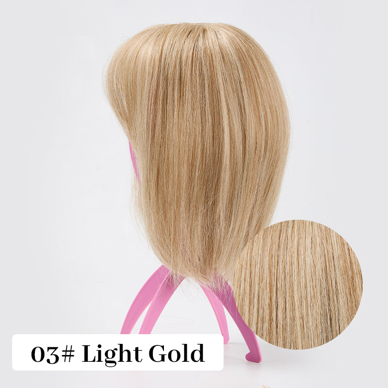 50% Christmas Discount🎅Natural Hair Toppers with Bangs for Women🛒