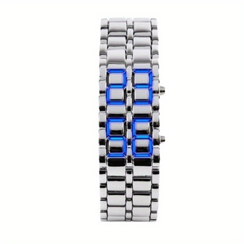 Stylish Red & Blue LED Lava Digital Wristwatch - Perfect Gift for Men & Women!