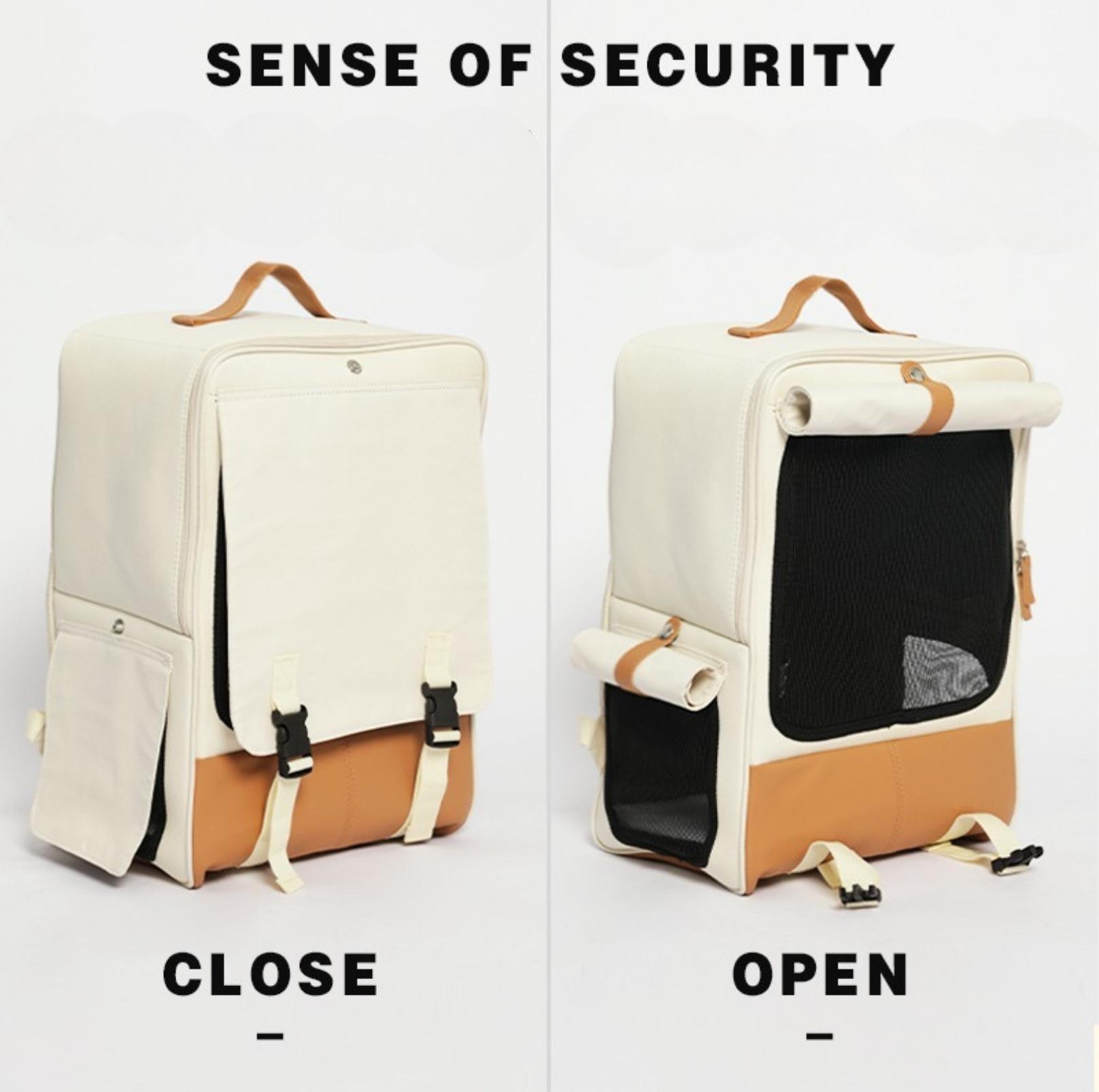 Super Large Foldable Pet Cat Carrier Backpack Bag With Ventilation And Privacy Curtain