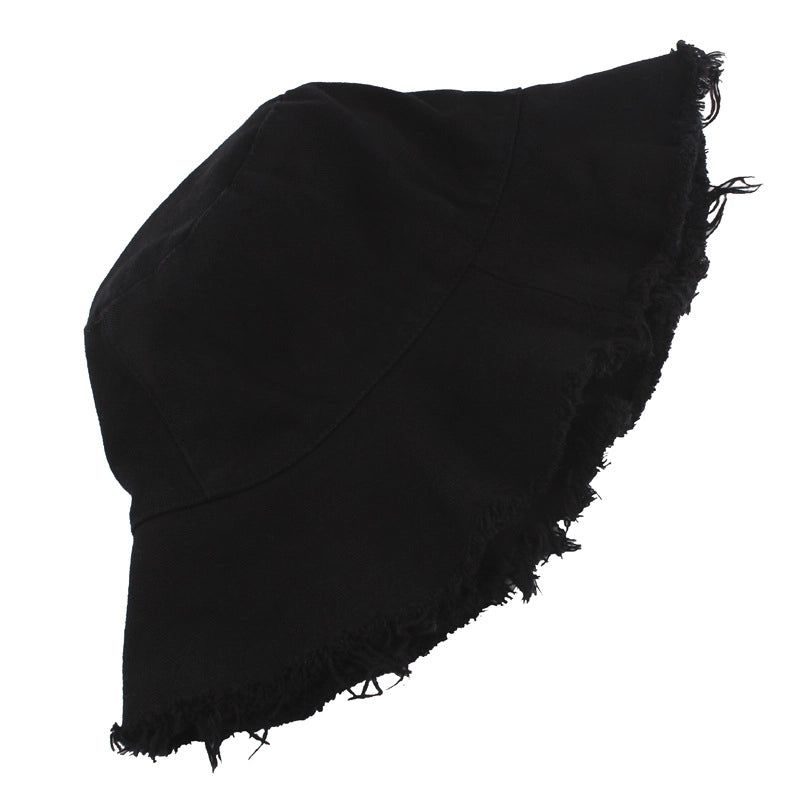 Women's Pastoral Minimalist Solid Color Wide Eaves Bucket Hat