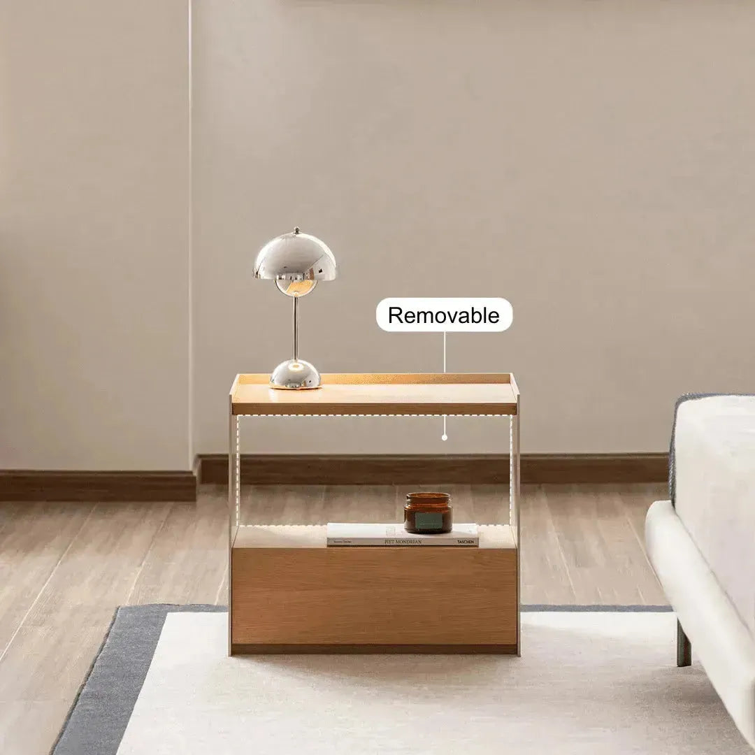 Elara Solid Wood Nightstand