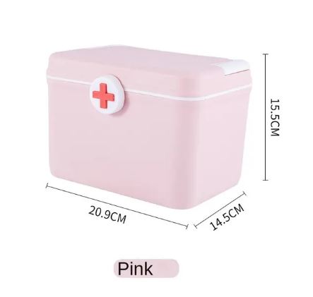 Colored Macaroon Medicine Box Large Capacity Household Multi-Layer Medicine Box