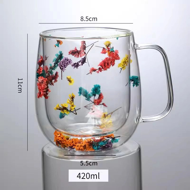 Casual Vacation Multicolor Borosilicate Glass Water Bottles 1 Piece