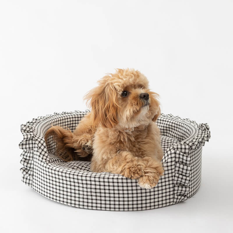 Classic Checkered Orthopedic Support Dog Bed