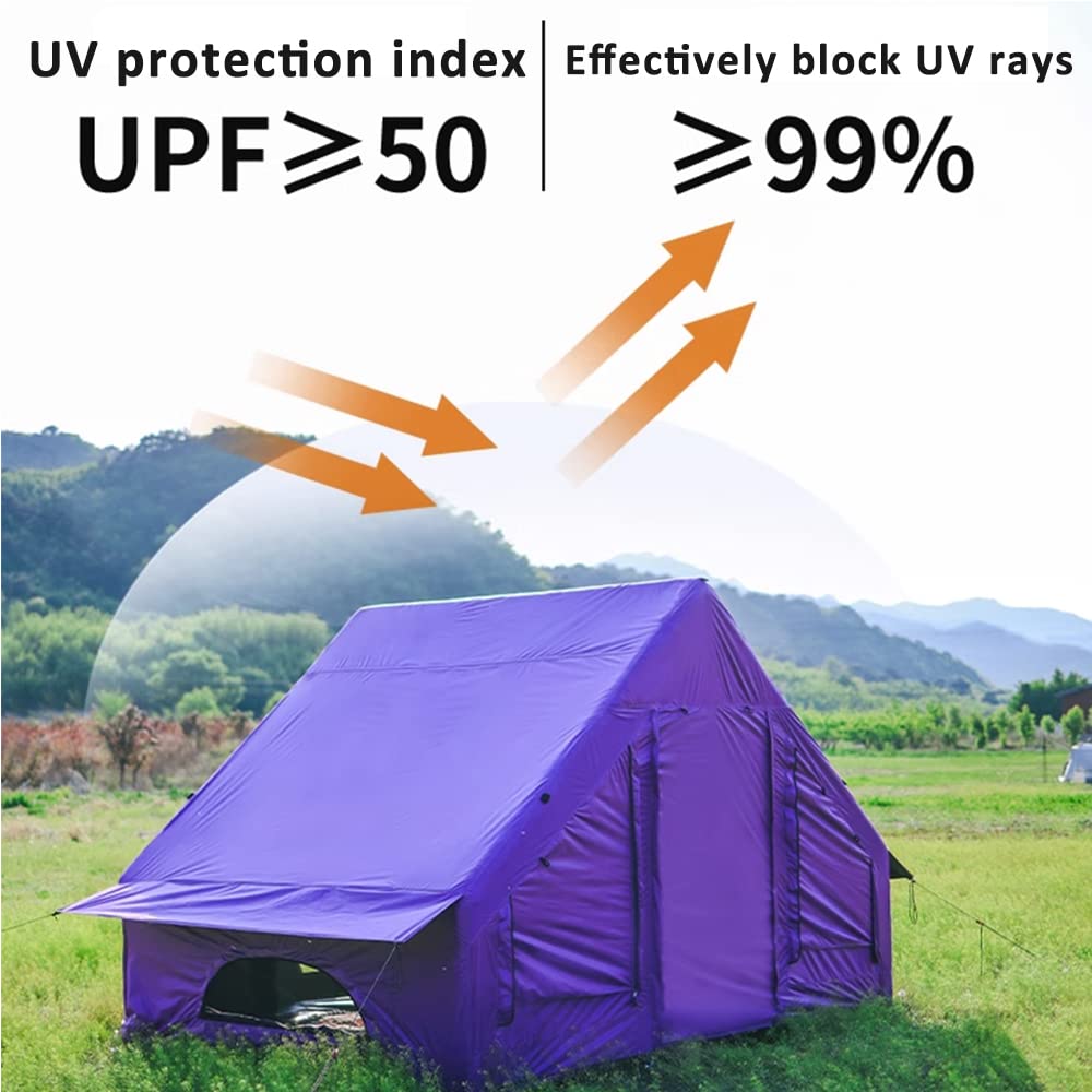 Outdoor 5-8 Person Inflatable Tent with Pump, Easy Setup 4 Season Waterproof Outdoor House for Fishing, Camping & Hiking